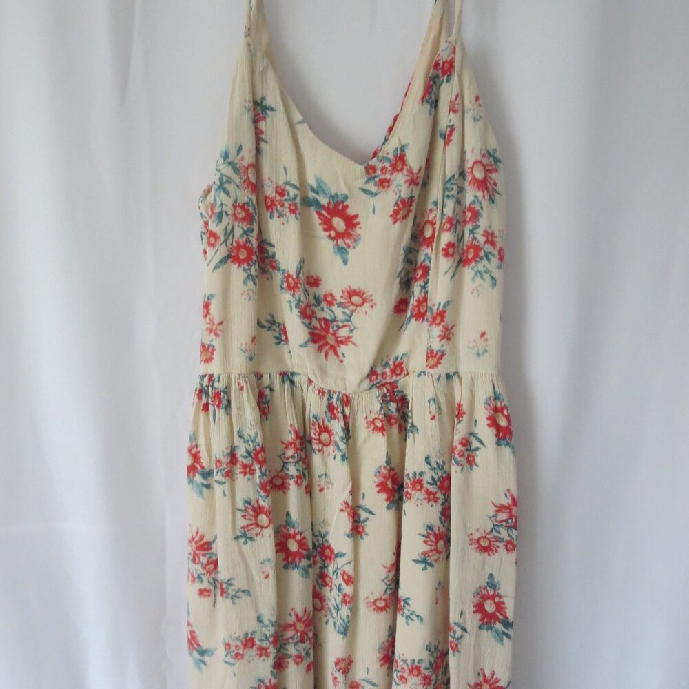 Floral‎ Print Open Back Spaghetti Strap Dress
